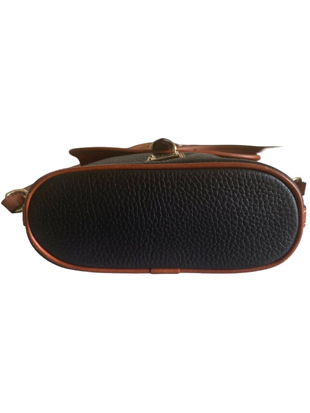 DOONEY & BOURKE Navy Blue & Brown Holly Pebble Grain Leather Crossbody Bag - Picture 6 of 8